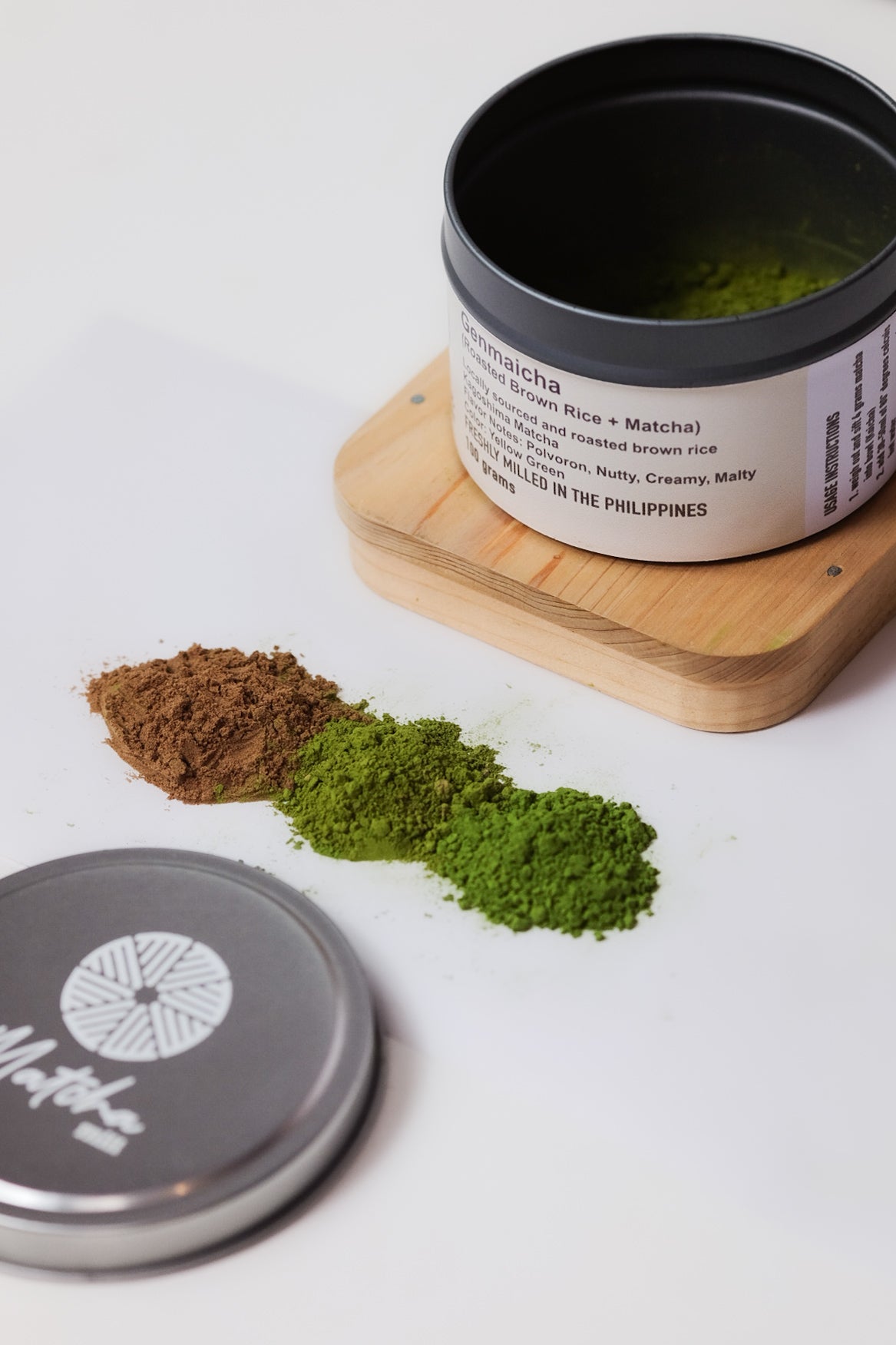 Genmaicha Powder, Roasted Brown Rice + Kagoshima Matcha