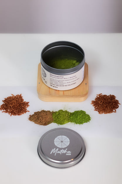 Genmaicha Powder, Roasted Brown Rice + Kagoshima Matcha